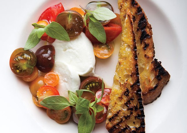 Heirloom tomato Caprese