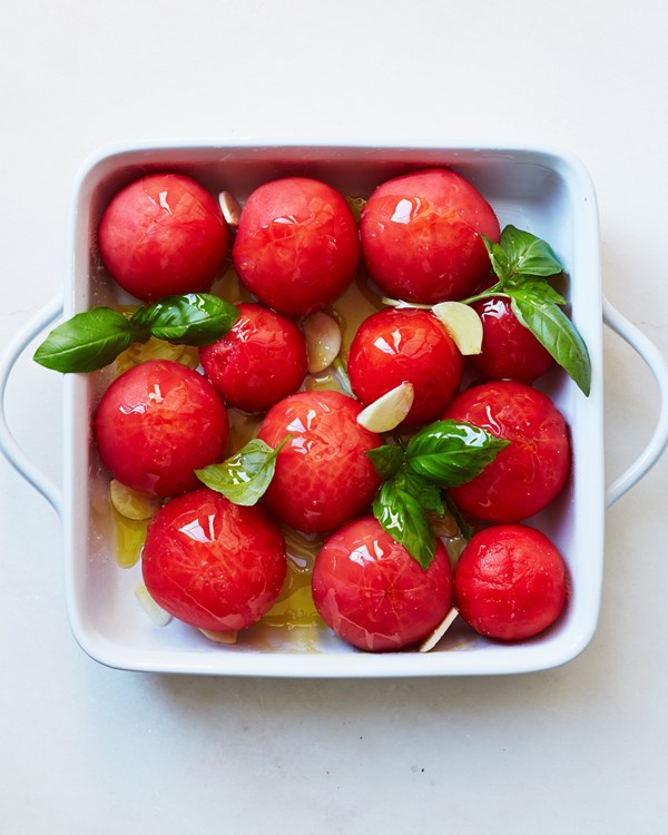 Heirloom tomato confit