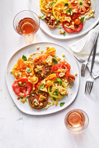 Heirloom tomato-cracker salad