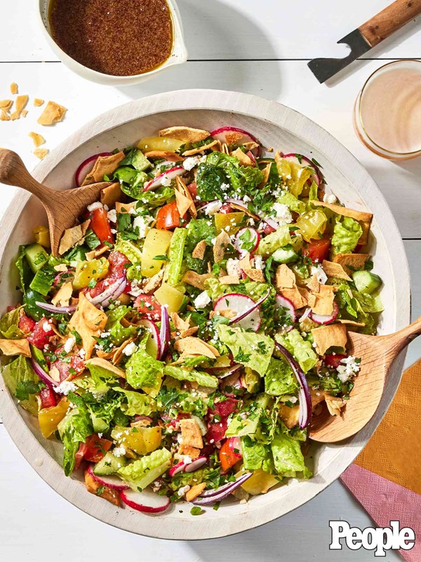 Heirloom tomato fattoush