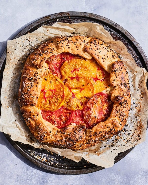 Heirloom tomato galette
