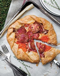 Heirloom tomato galettes