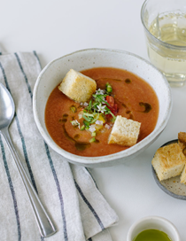 Heirloom tomato gazpacho