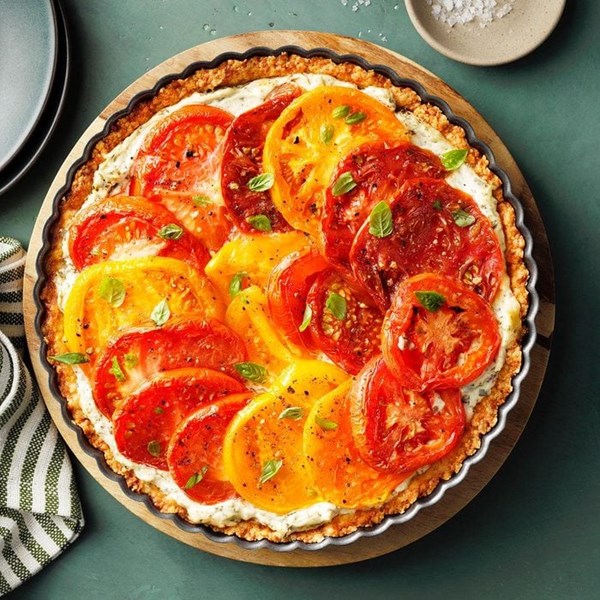 Heirloom tomato pie