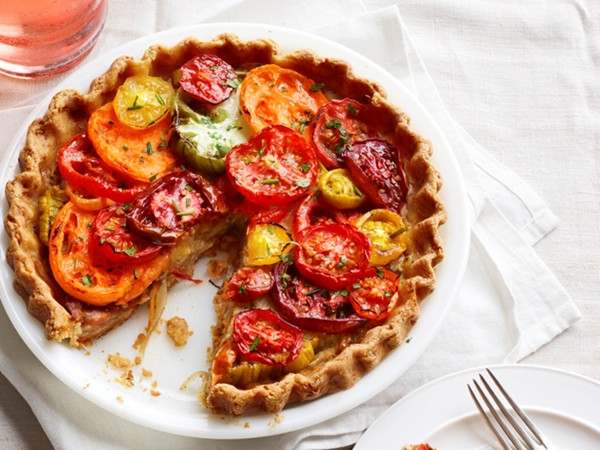 Heirloom tomato pie
