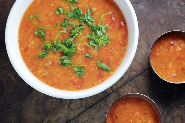 Heirloom tomato rasam
