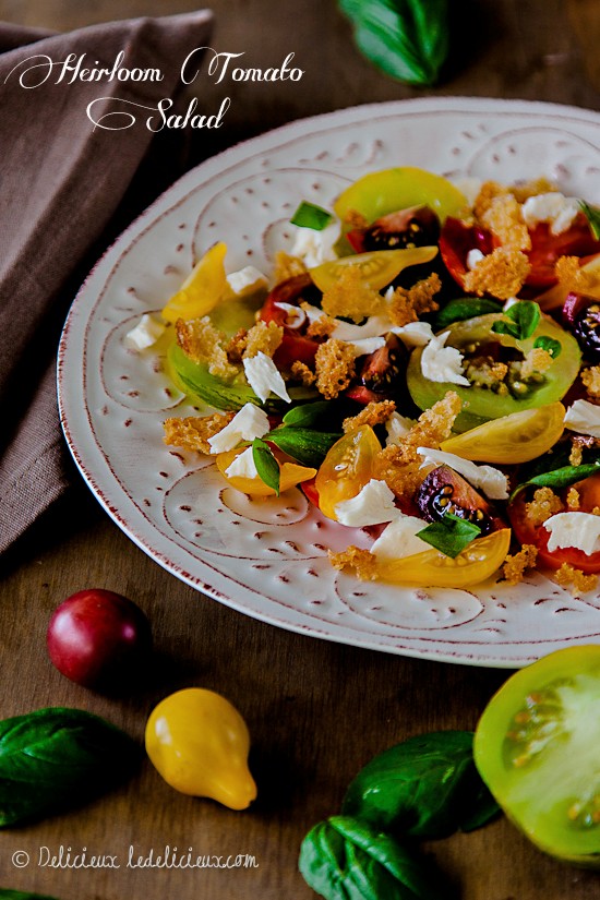 Heirloom tomato salad