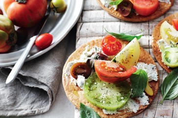 Heirloom tomato tarte fine
