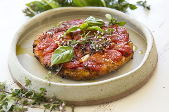Heirloom tomato tarte Tartin