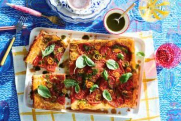 Heirloom tomato tarte Tatin