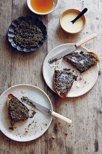 Hemp butter & honey on toast