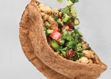 Hemp hummus pita pockets
