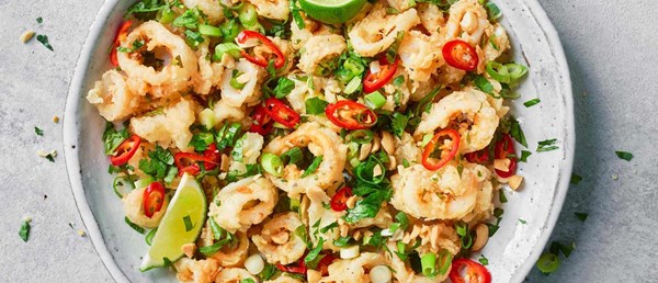 Herb and chilli calamari