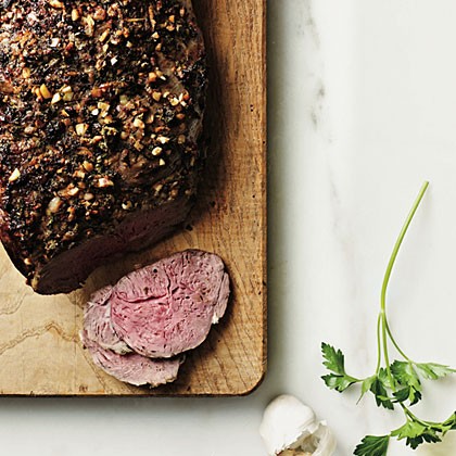 Herb and citrus roast leg of lamb