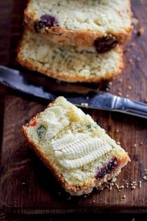 Herb and feta corn bread