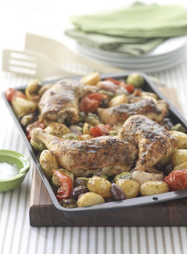 Herb and lemon roasted chicken