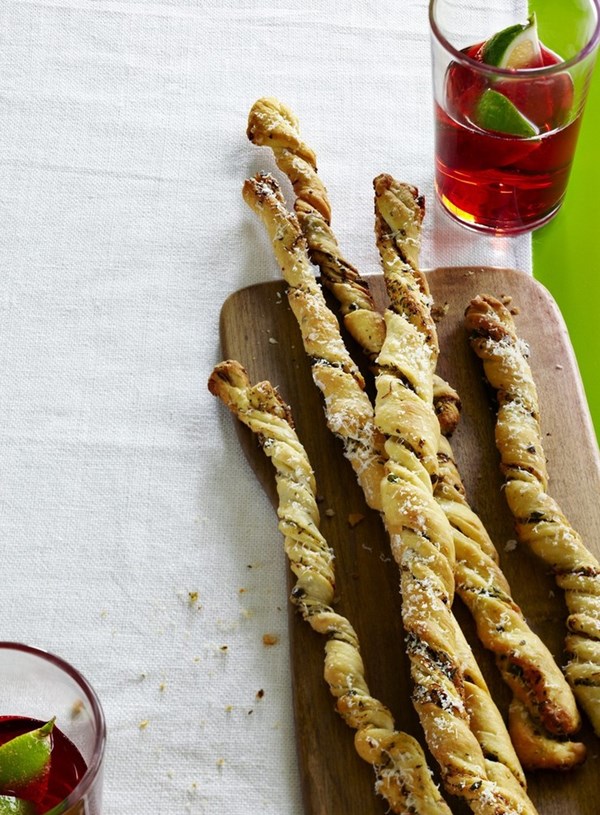 Herb and Parmesan bread sticks