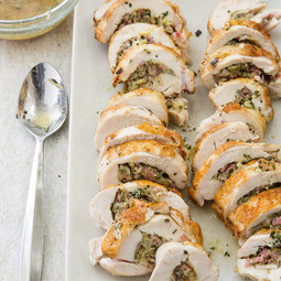 Herb-and-Parmesan-stuffed chicken breasts