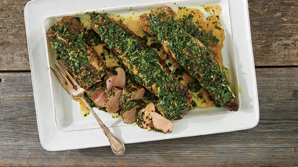 Herb and pepper pork tenderloin