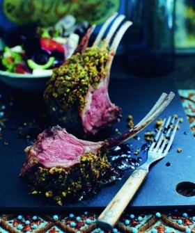 Herb and pistachio crusted rack of lamb