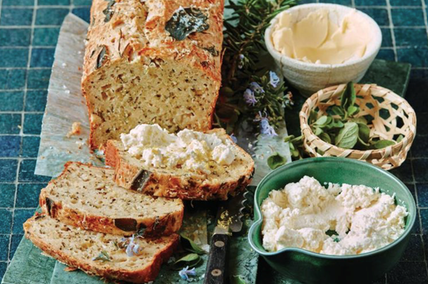 Herb and ricotta loaf