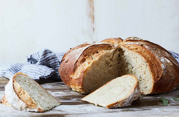 Herb bread with biga