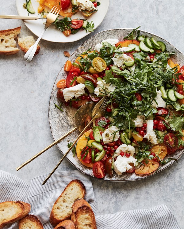 Herb Caprese salad