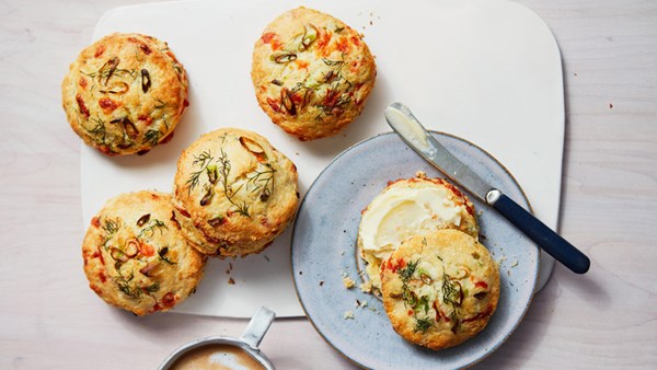 Herb-cheddar scones