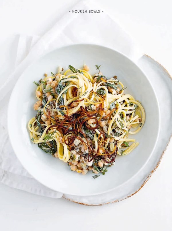 Herb cream linguine 