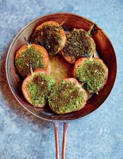 Herb-crused tomatoes (Tomates Provençales)