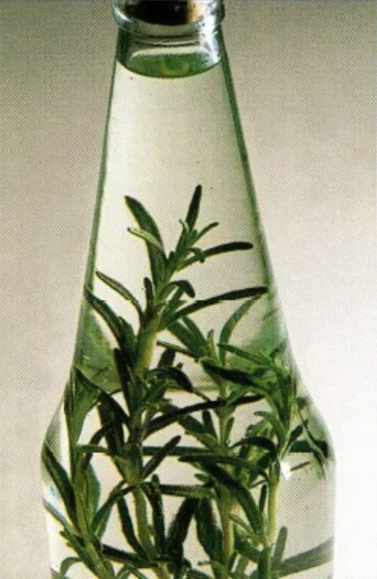 Herb-flavored vinegar