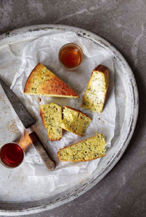 Herb-flecked cornbread
