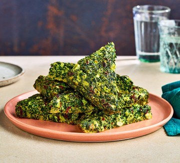 Herb frittata with barberries (Kuku sabzi)