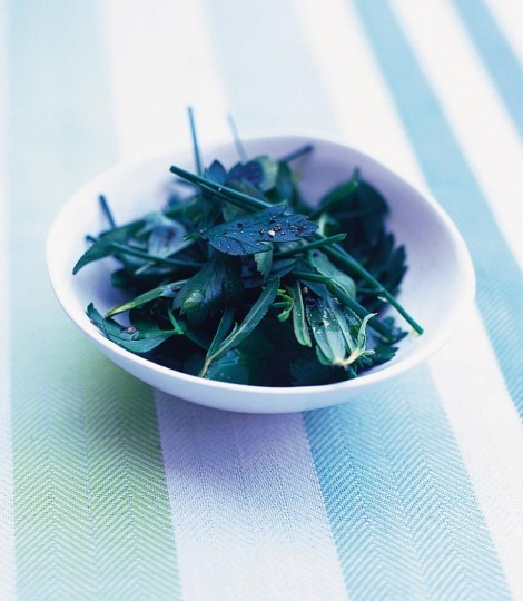 Herb leaf salad