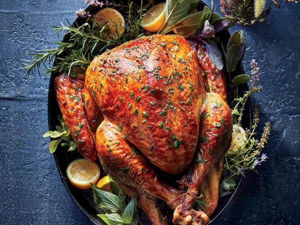 Herb, lemon, and garlic turkey