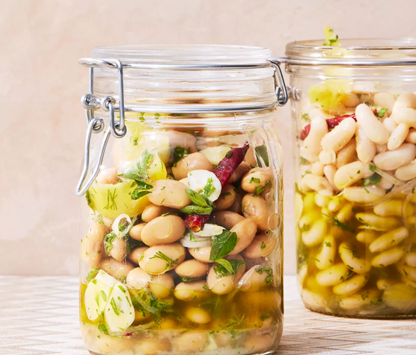 Herb marinated beans