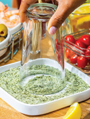 Herb rim salt