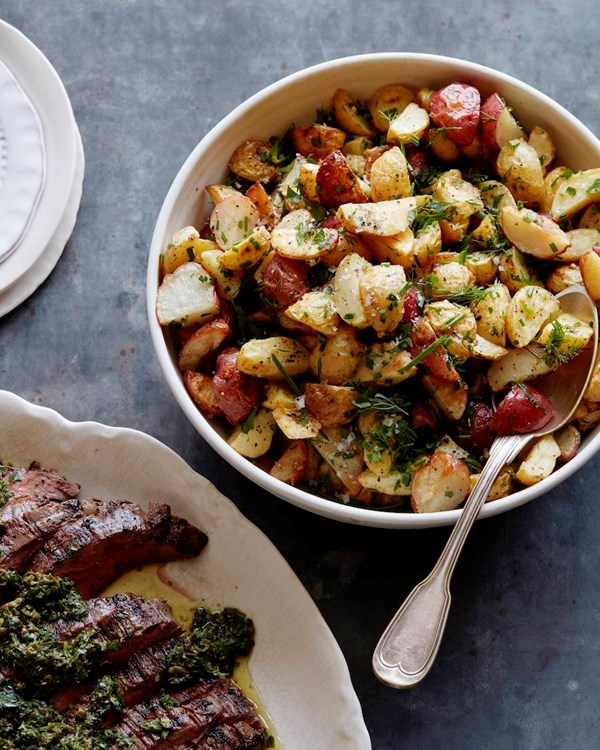 Herb roasted baby potatoes