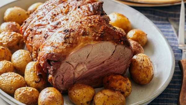 Herb-roasted lamb