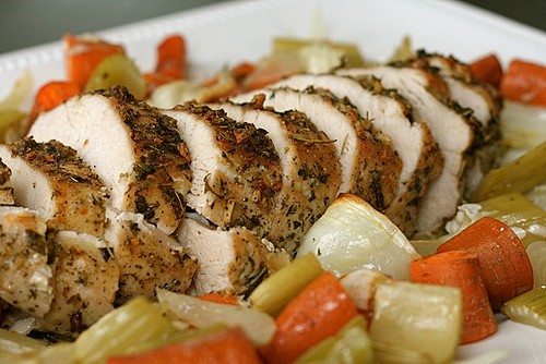 Herb roasted turkey breast
