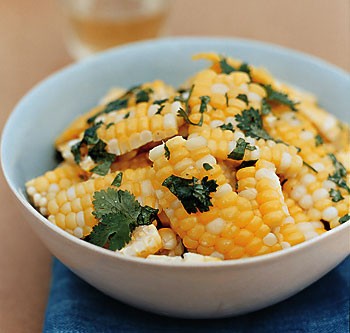 Herb-tossed corn