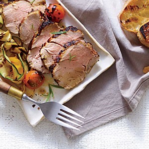 Herbaceous grilled pork tenderloin