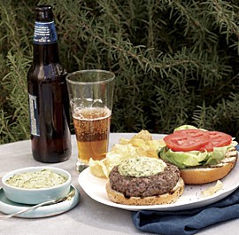 Herbed aïoli burgers