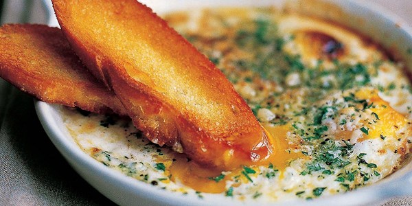 Herbed baked eggs
