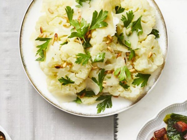 Herbed cauliflower with Parmesan 
