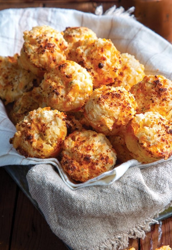 Herbed cheese biscuits