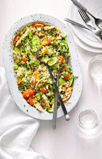 Herbed chicken-and-rice salad