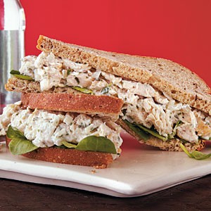 Herbed chicken salad sandwiches