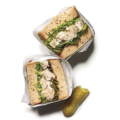 Herbed chicken salad sandwiches