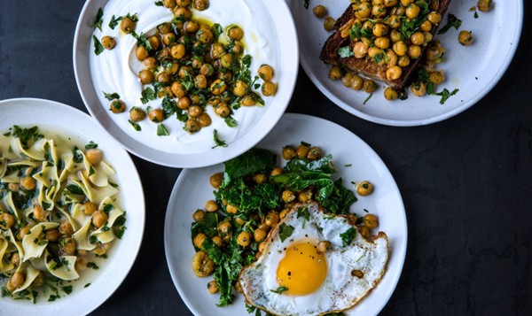 Herbed chickpeas